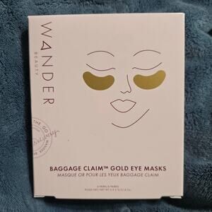 Wander Baggage Claim Gold Eye Masks - 6 Pairs - NEW